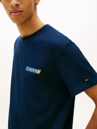 T-shirt Tommy Jeans con logo sul retro
