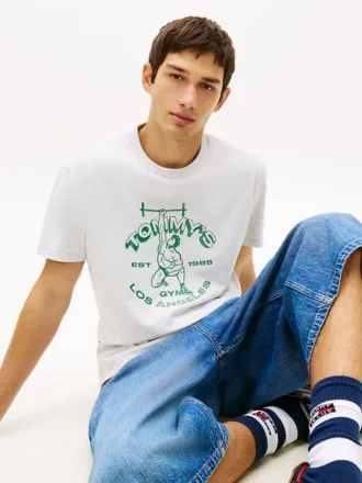 T-shirt Tommy Jeans con logo Weightlifter
