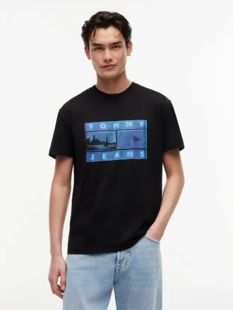 T-shirt Tommy Jeans con stampa fotografica