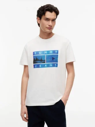 T-shirt Tommy Jeans con stampa fotografica