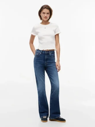 T-shirt Tommy Jeans slim fit con arricciature
