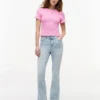T-shirt Tommy Jeans slim fit con arricciature T-shirt Tommy Jeans slim fit con arricciature