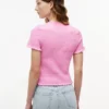T-shirt Tommy Jeans slim fit con arricciature T-shirt Tommy Jeans slim fit con arricciature