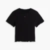 T-shirt Tommy Jeans slim fit con arricciature T-shirt Tommy Jeans slim fit con arricciature