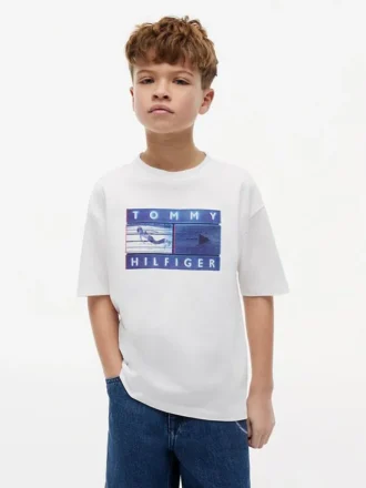 T-shirt Tommy Surf Graphic per bambini