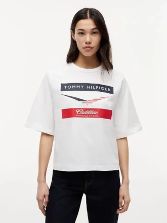 T-shirt Tommy x Cadillac F1® Team Boxy Chevron