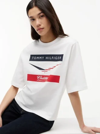 T-shirt Tommy x Cadillac F1® Team Boxy Chevron