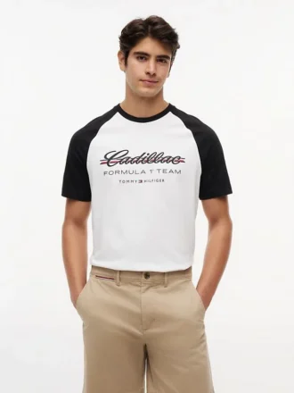 T-shirt Tommy x Cadillac F1® Team con maniche raglan