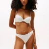 Tanga in cotone elasticizzato con logo ripetuto Tanga in cotone elasticizzato con logo ripetuto
