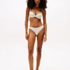 Tanga in cotone elasticizzato con logo ripetuto Tanga in cotone elasticizzato con logo ripetuto