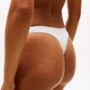Tanga in cotone elasticizzato con logo ripetuto Tanga in cotone elasticizzato con logo ripetuto