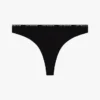 Tanga in cotone elasticizzato con logo ripetuto Tanga in cotone elasticizzato con logo ripetuto