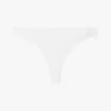 Tanga in cotone elasticizzato con logo ripetuto