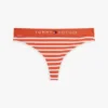 Tanga in cotone elasticizzato con logo Tommy Tanga in cotone elasticizzato con logo Tommy