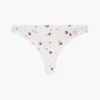 Tanga in jersey con stampa floreale