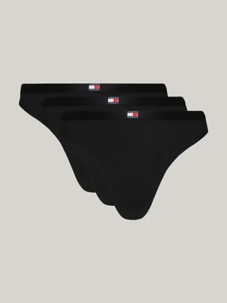 Tommy Jeans Perizoma con logo bandiera, confezione da 3