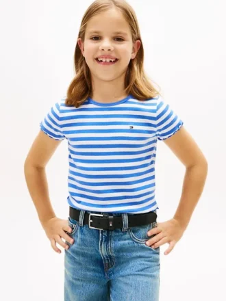 Top a costine con bordi a zig-zag per bambini