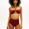 Top bikini a fascia con anello Top bikini a fascia con anello