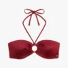 Top bikini a fascia con anello Top bikini a fascia con anello