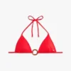 Top bikini a triangolo con anello Top bikini a triangolo con anello