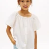 Top con maniche a sbuffo per bambini Top con maniche a sbuffo per bambini