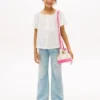 Top con maniche a sbuffo per bambini Top con maniche a sbuffo per bambini