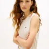 Top in misto lino con lacci laterali Tommy Jeans Top in misto lino con lacci laterali Tommy Jeans