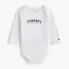 Tutina a maniche lunghe con logo monotipo per neonati Tutina a maniche lunghe con logo monotipo per neonati