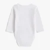 Tutina a maniche lunghe con logo monotipo per neonati Tutina a maniche lunghe con logo monotipo per neonati