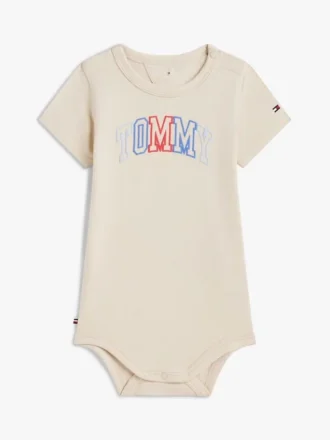 Tutina multicolore con logo Tommy per neonati