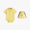 Tutina polo per neonati e sacchetto regalo Tutina polo per neonati e sacchetto regalo