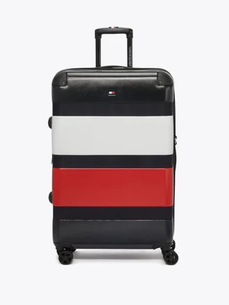Valigia rigida con ruote da 28″ a blocchi di colore Valigia rigida con ruote da 28″ a blocchi di colore
