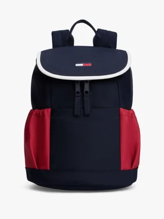 Zaino con patta a blocchi di colore per bambini