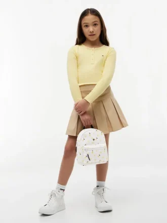 Zaino per bambini con stampa a limoni su tutta la superficie